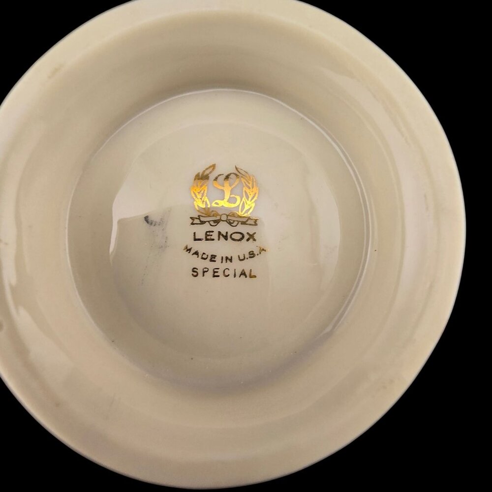 Lot of 3 Lenox Dish Hand-Decorated 24K Gold Textured Bowl & Shell-Inspired Vase - Picture 9 of 16